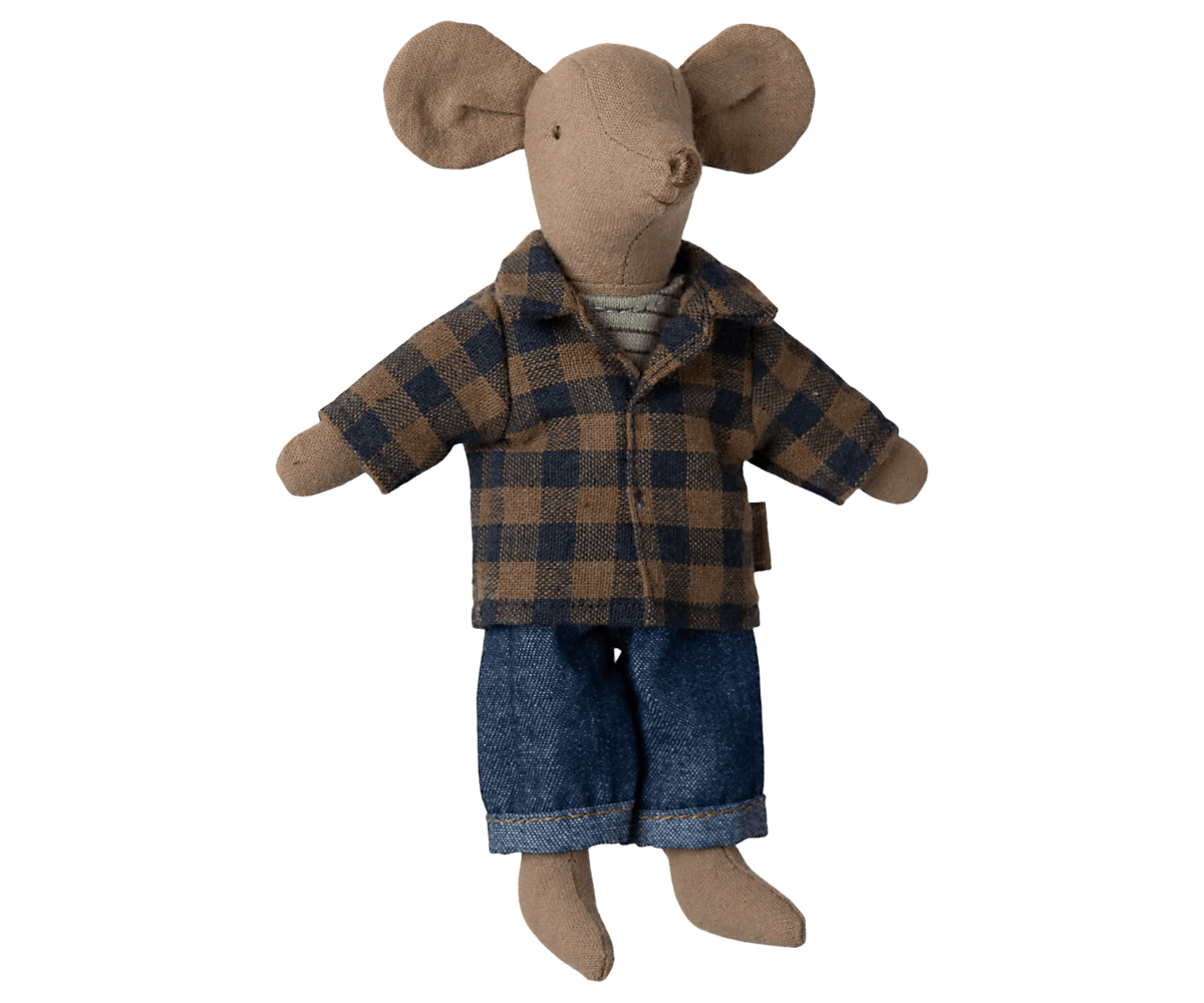 Maileg Dad Mouse, Light Brown - Flying Ryno