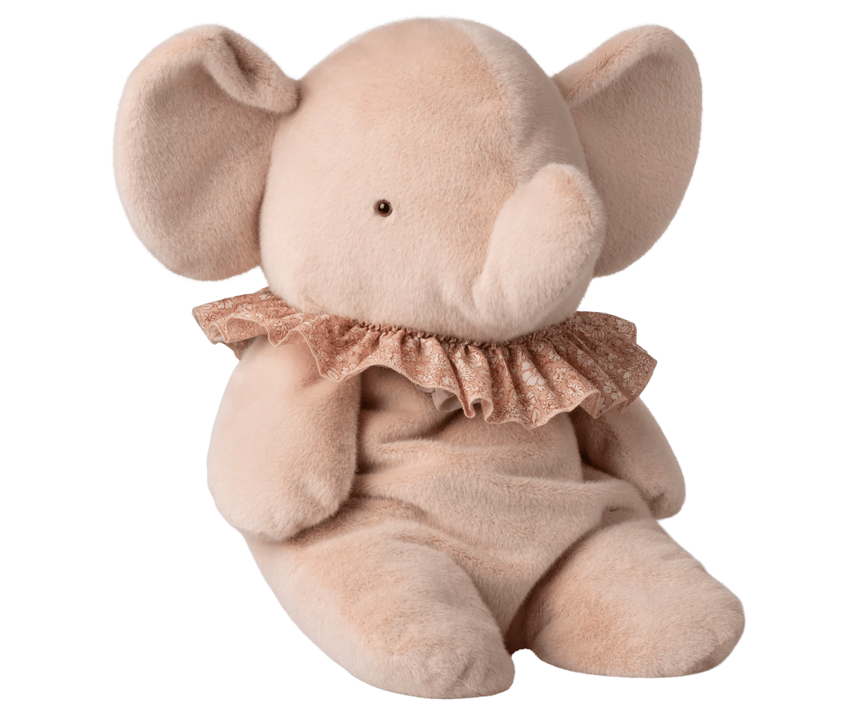 Maileg Elephant Plush, Big, Powder - Flying Ryno