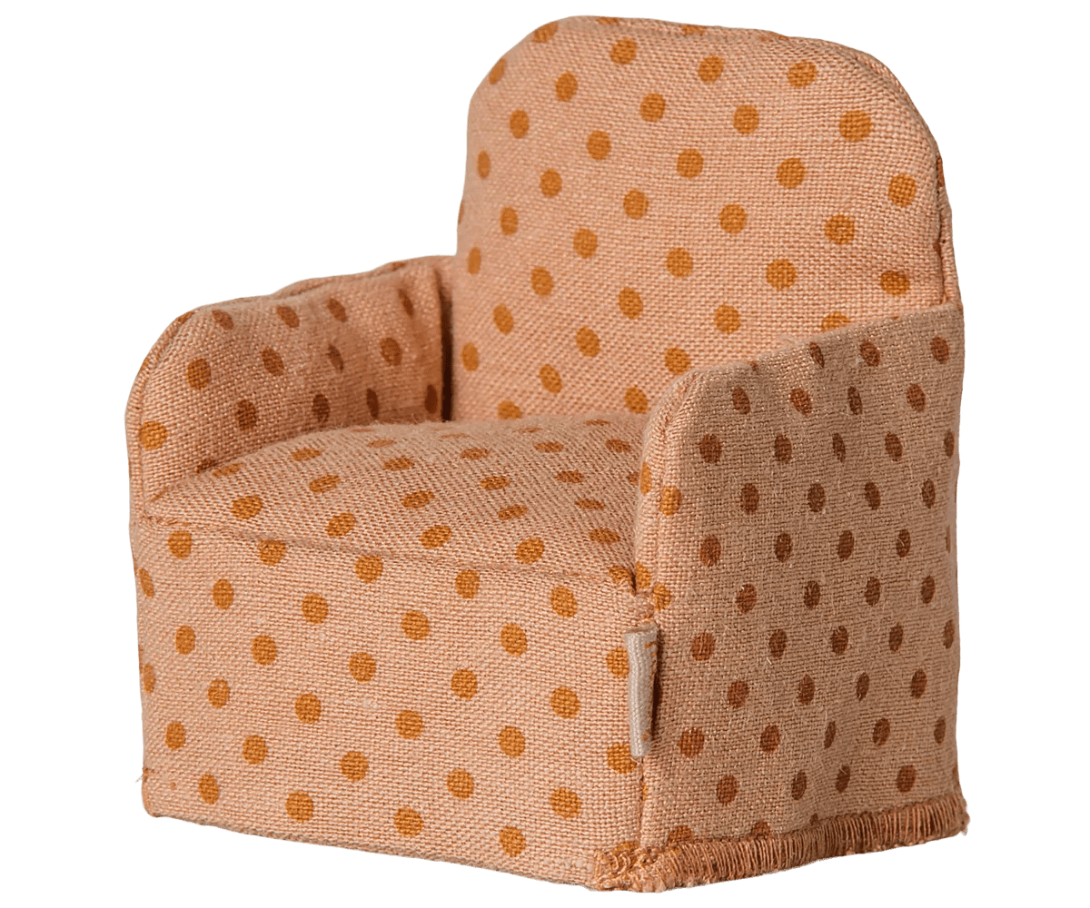 Maileg Folding Chair, Mouse, Dots - Flying Ryno