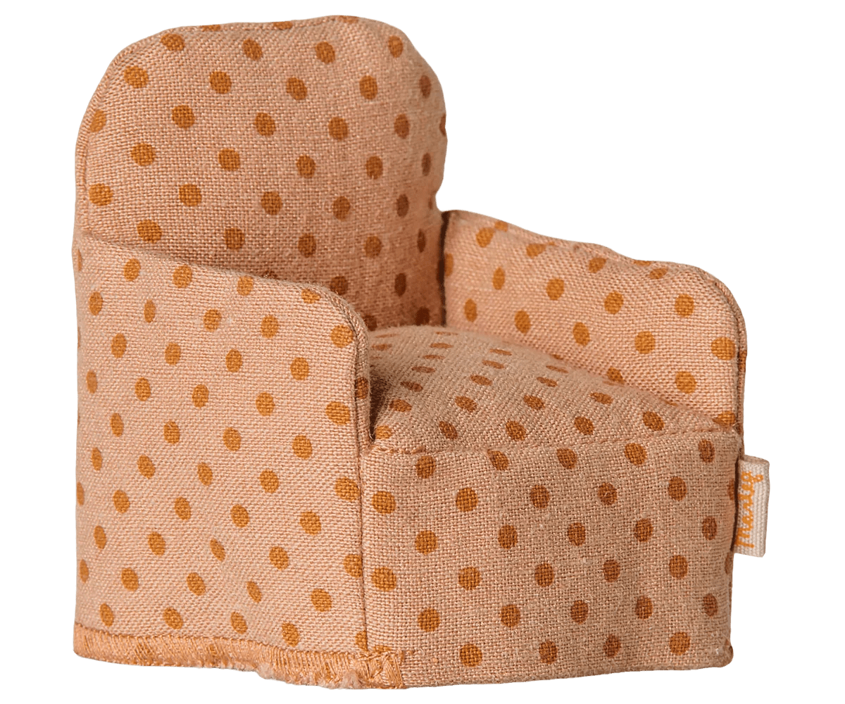 Maileg Folding Chair, Mouse, Dots - Flying Ryno
