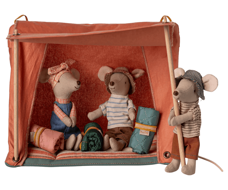 Maileg Happy camper tent, Mouse - Flying Ryno