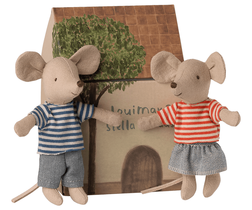 Maileg LouiMax & Stella, Little sister and brother mice - Flying Ryno