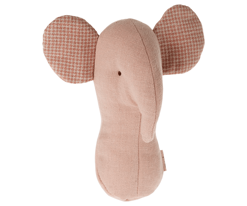 Maileg Lullaby Friends, Elephant Rattle, Rose - Flying Ryno