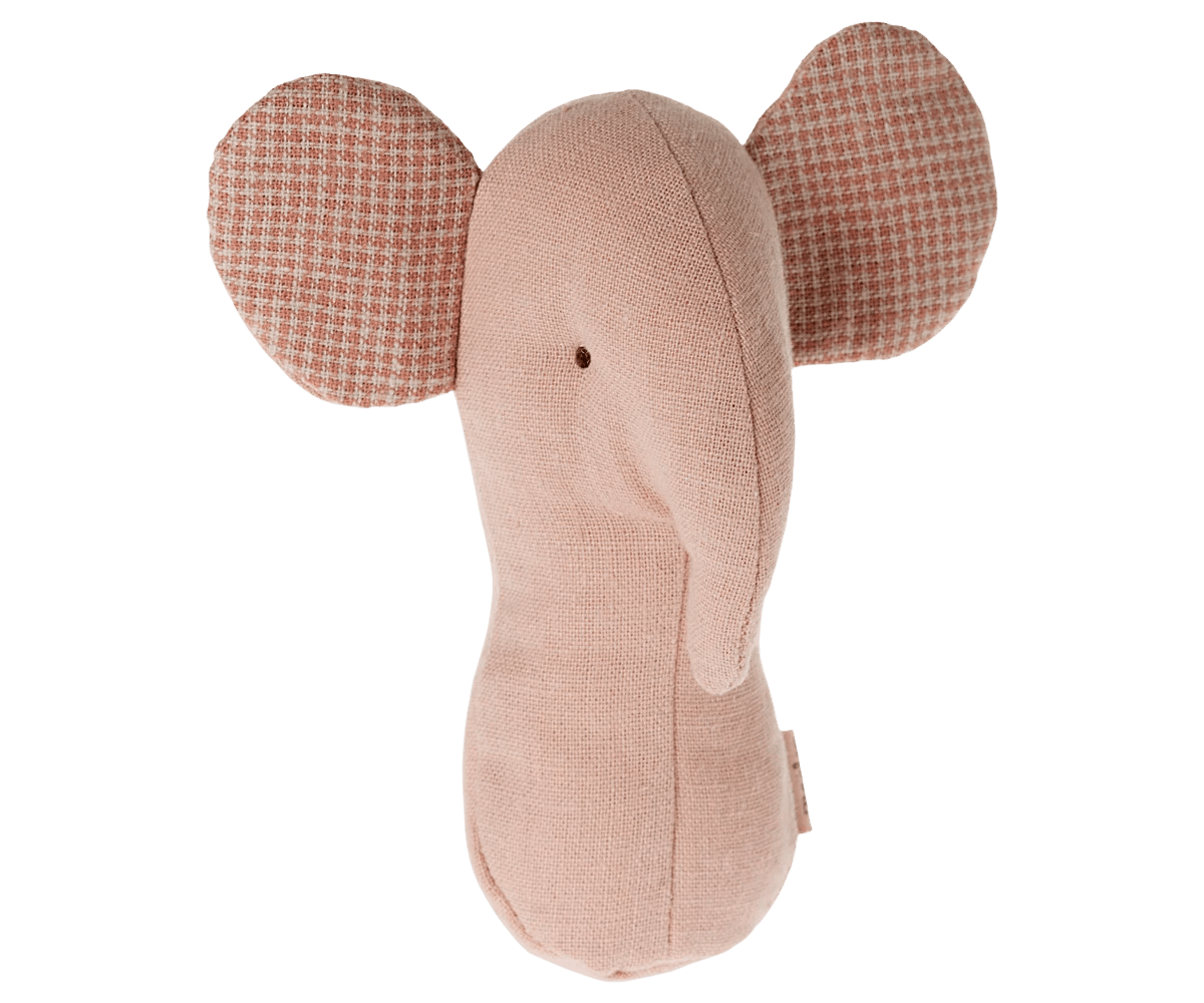Maileg Lullaby Friends, Elephant Rattle, Rose - Flying Ryno