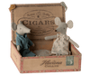 Maileg Mum and Dad Mice in Cigar Box - Flying Ryno