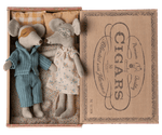 Maileg Mum and Dad Mice in Cigar Box - Flying Ryno