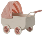 Maileg Pram, Mouse - Coral - Flying Ryno