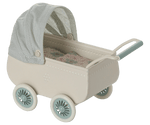 Maileg Pram with baby mouse - Mint - Flying Ryno