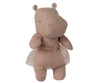 Maileg Safari friends, Hippo with skirt, Small - Soft rose - Flying Ryno