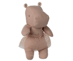 Maileg Safari friends, Hippo with skirt, Small - Soft rose - Flying Ryno