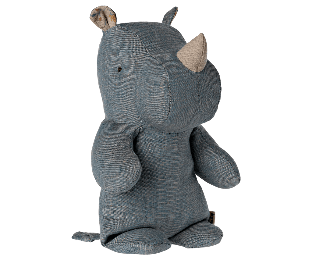 Maileg Safari friends, Rhino, Small - Blue/Sand - Flying Ryno