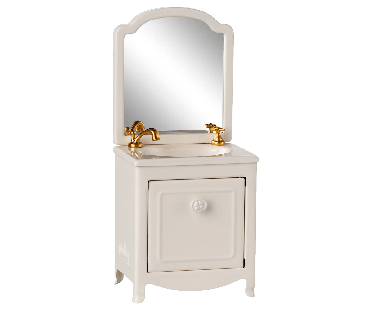 Maileg Sink dresser, Mouse - Off white - Flying Ryno