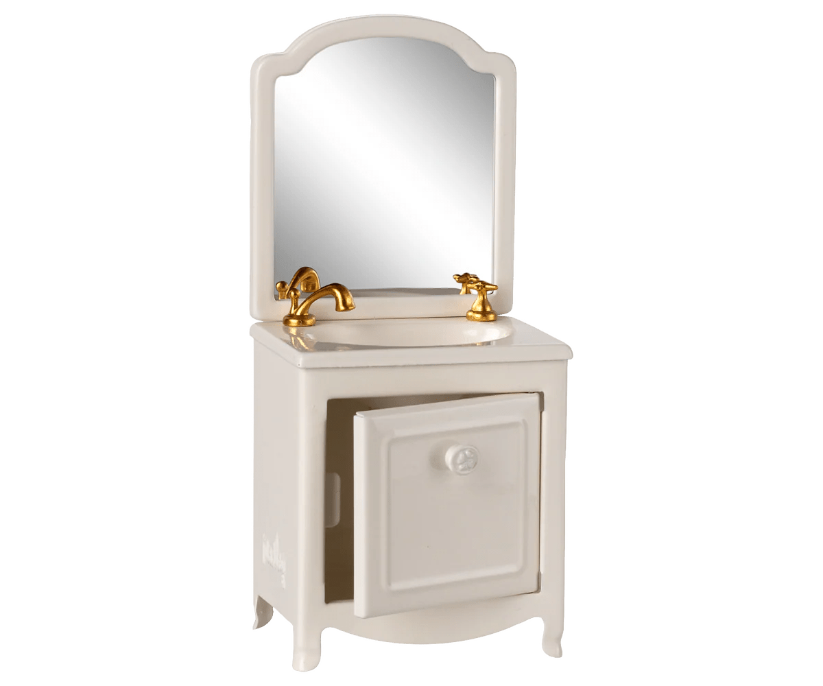 Maileg Sink dresser, Mouse - Off white - Flying Ryno