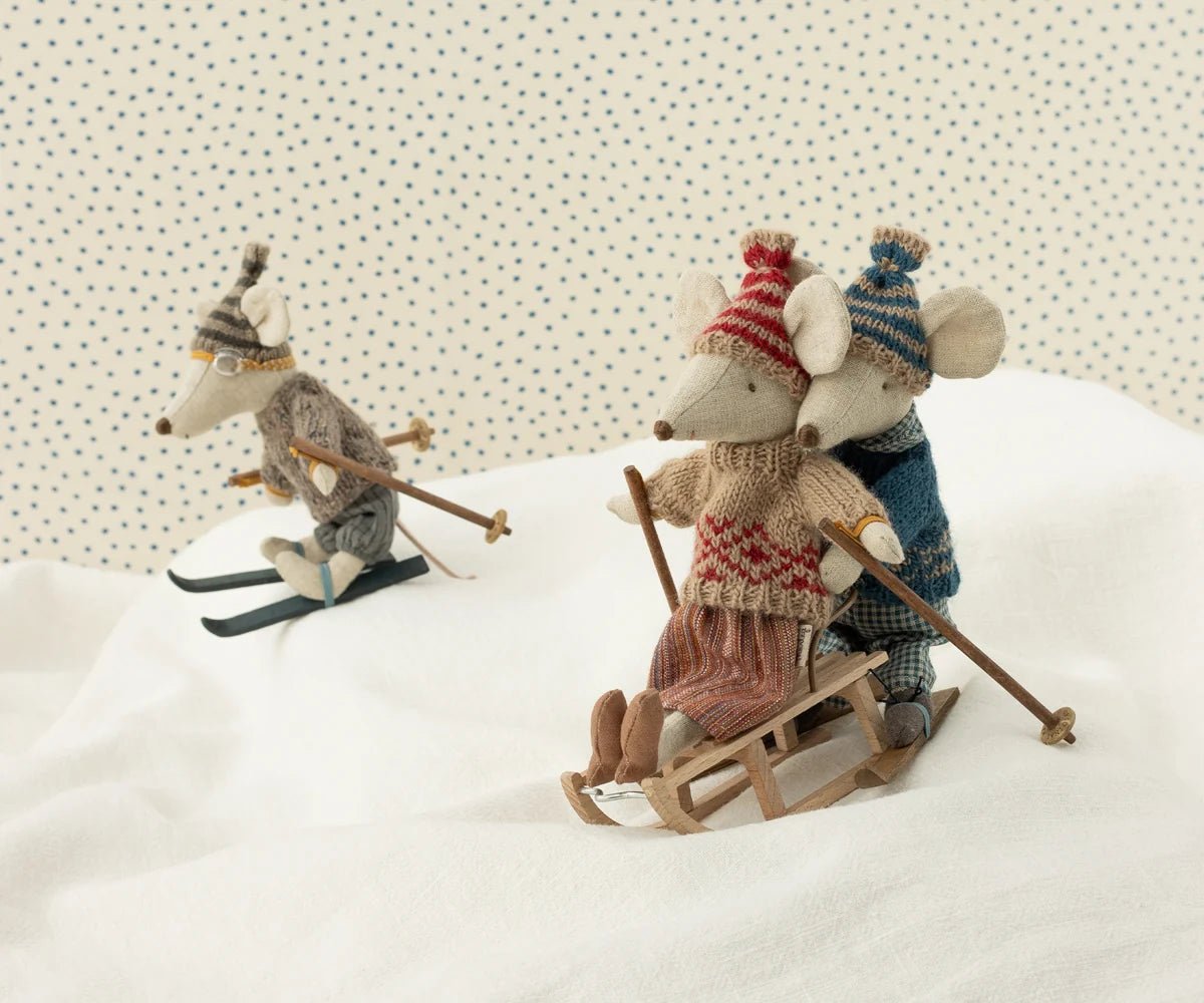 Maileg Sled, Mouse - Flying Ryno