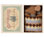 Maileg Sleepy Wakey, Baby Mouse - Blue - Flying Ryno
