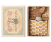 Maileg Sleepy wakey baby mouse in matchbox - Blue - Flying Ryno