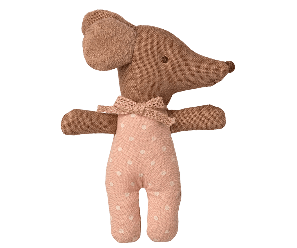 Maileg Sleepy wakey baby mouse - Rose - Flying Ryno