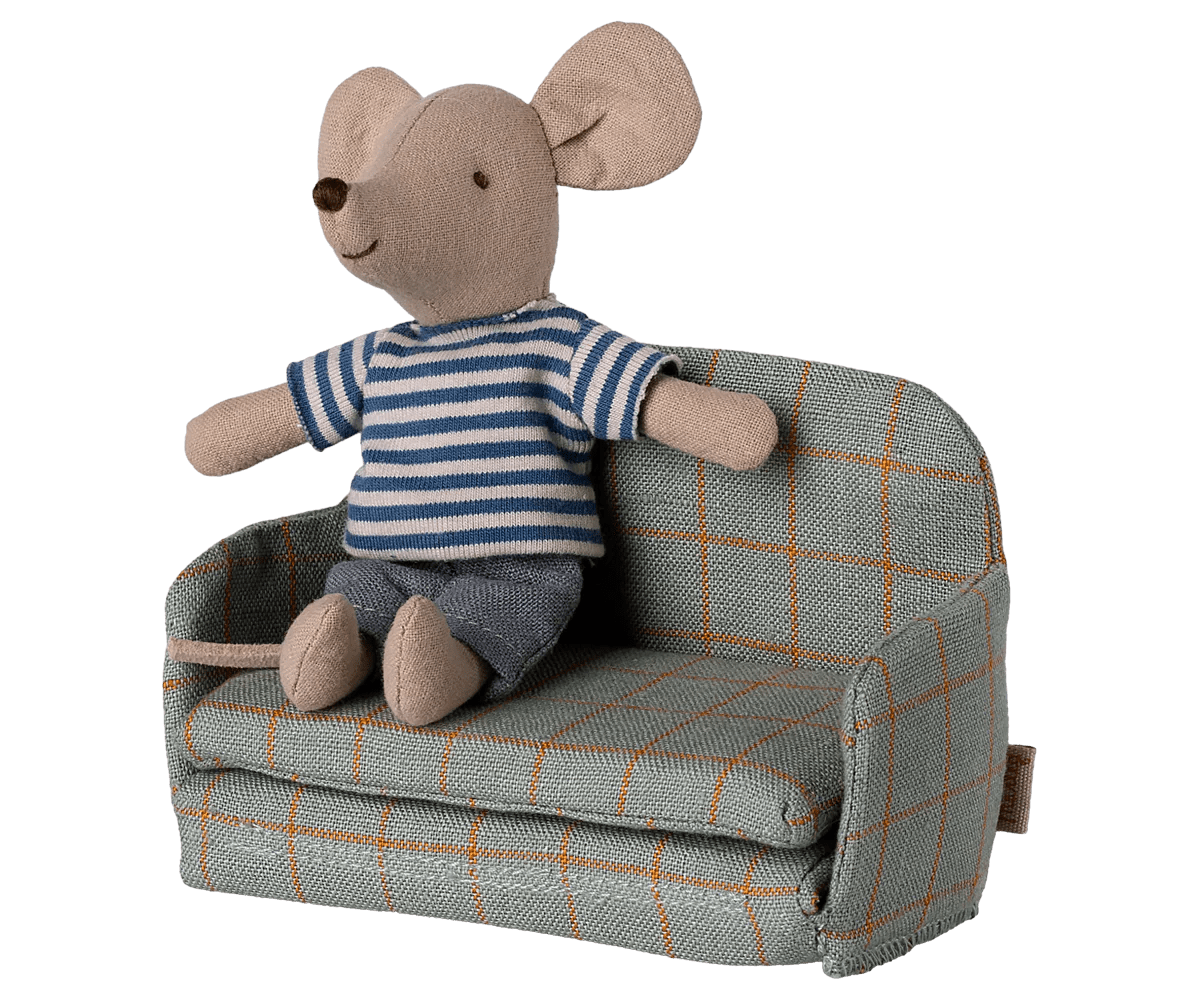 Maileg Sofa bed, Mouse - Checker - Flying Ryno