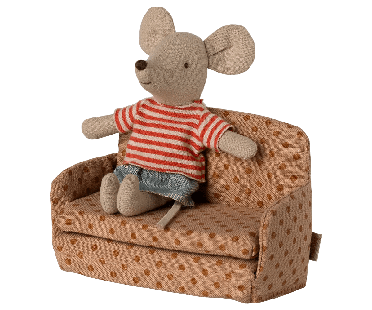 Maileg Sofa bed, Mouse - Dots - Flying Ryno