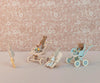 Maileg Stroller, Baby mouse - Blue - Flying Ryno
