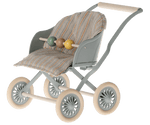 Maileg Stroller, Baby mouse - Blue - Flying Ryno
