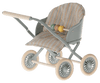Maileg Stroller, Baby mouse - Blue - Flying Ryno