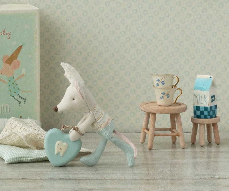 Maileg Tooth Fairy Mouse, Little Brother in Match Box - Flying Ryno