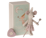 Maileg Tooth Fairy Mouse, Little Sister in Match Box - Flying Ryno