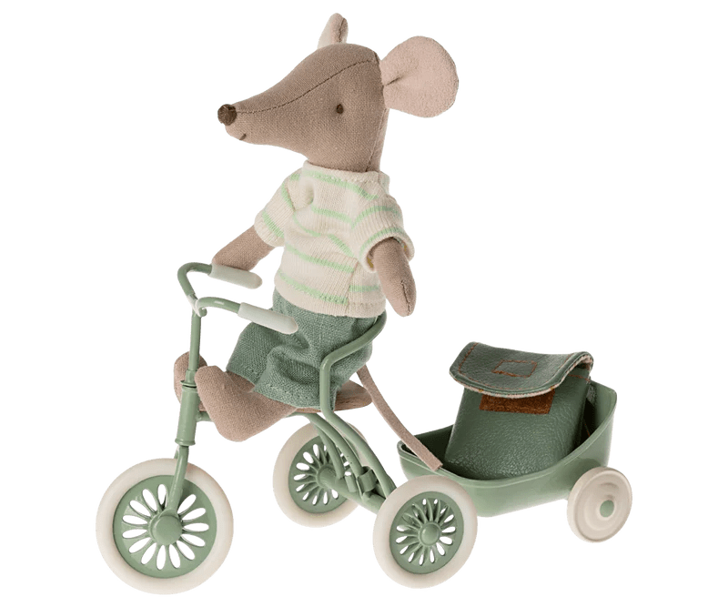 Maileg Tricycle Mouse, Big Brother - Mint - Flying Ryno