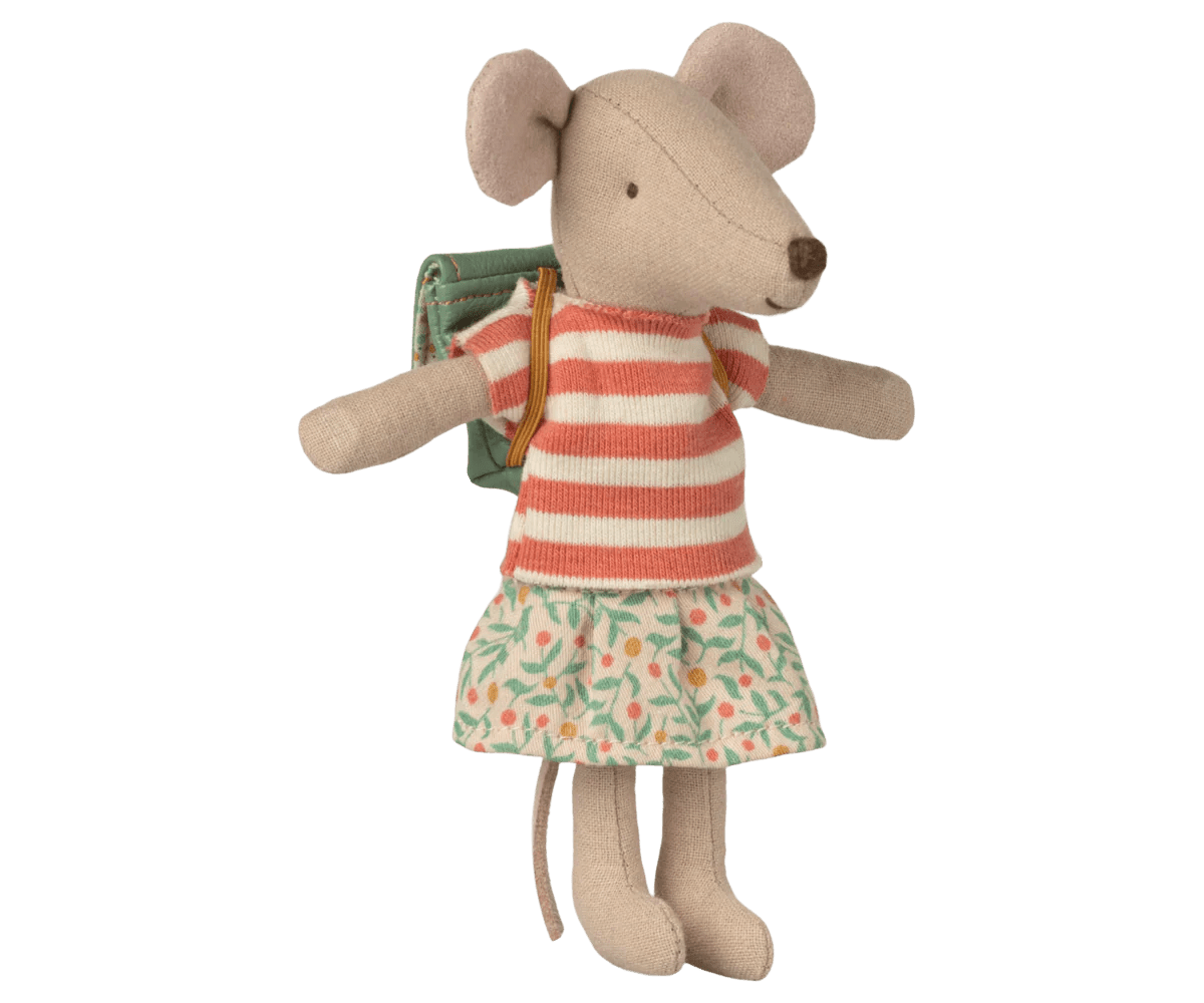 Maileg Tricycle Mouse, Big Sister, Green - Flying Ryno