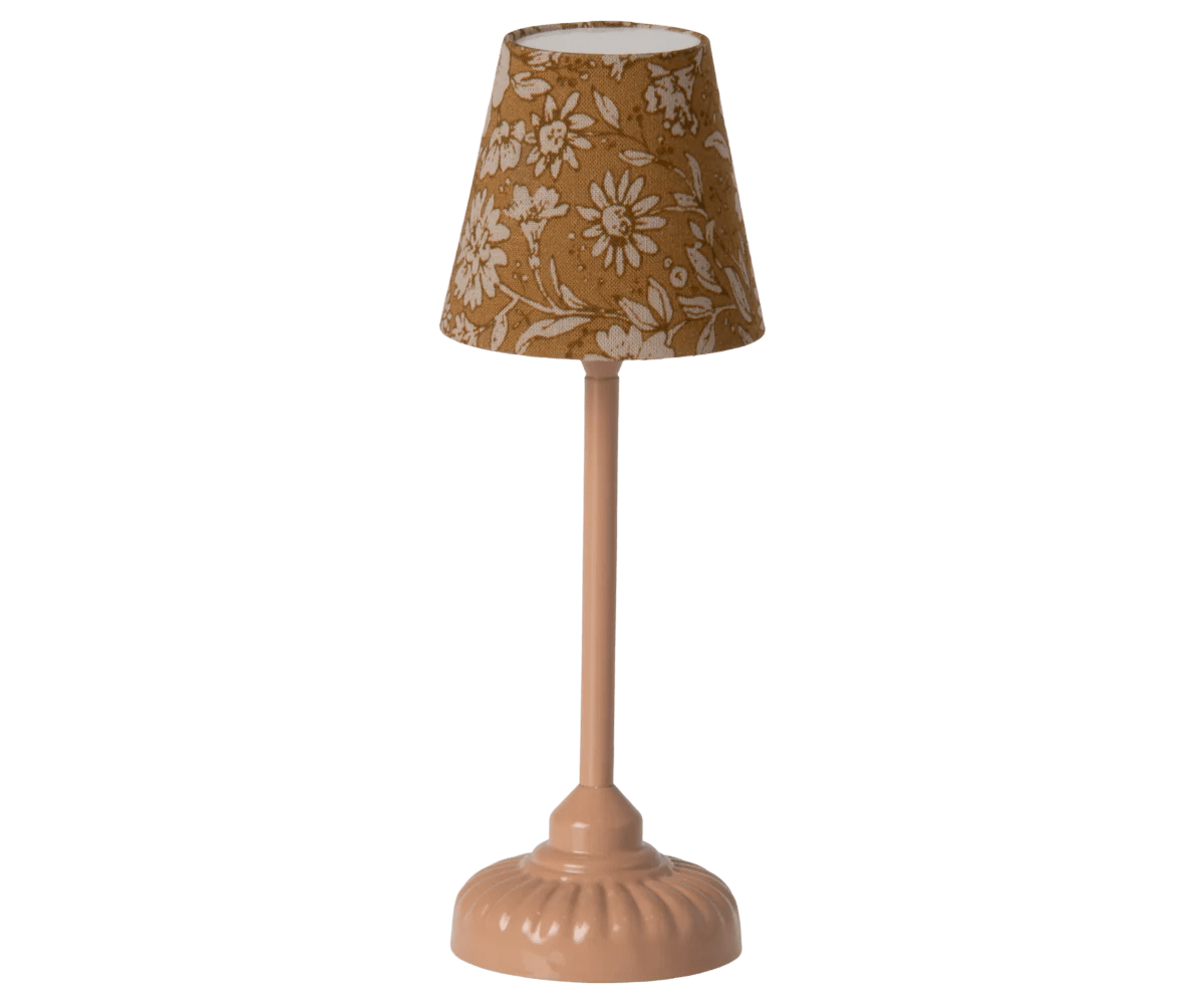 Maileg Vintage floor lamp, Mouse, Dark Powder - Flying Ryno