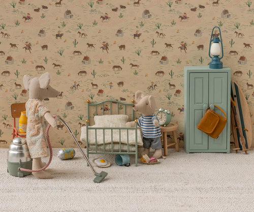 Maileg Vintage single bed, Mouse - Mint - Flying Ryno