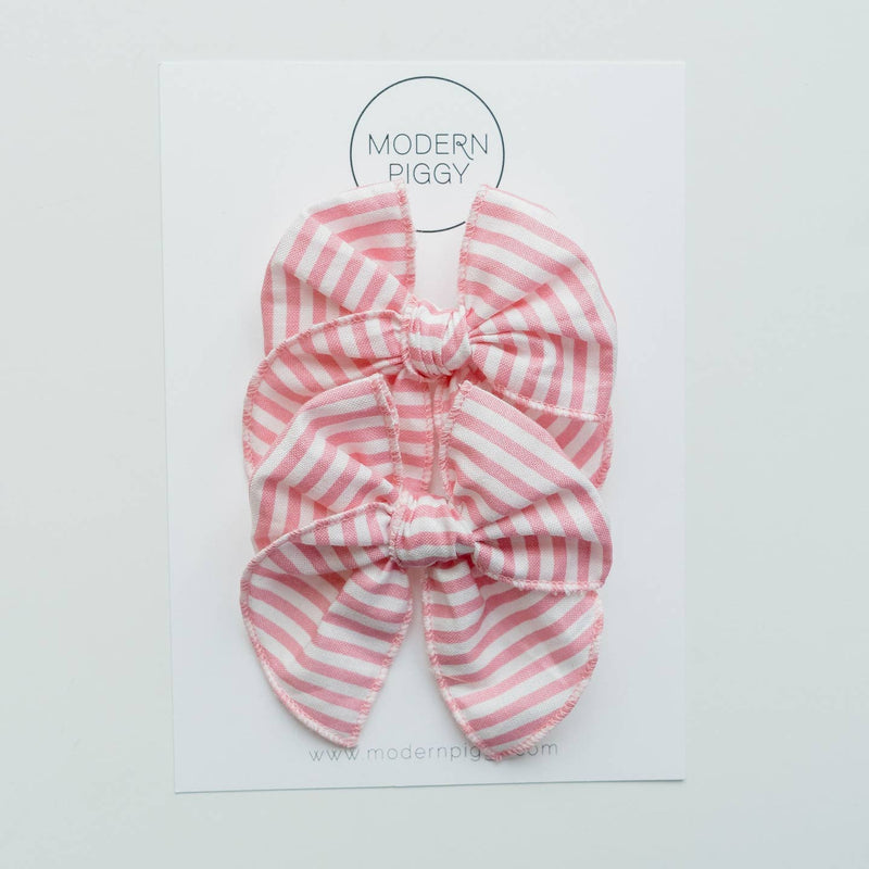 Modern Piggy Cotton Candy Twist | Pigtail Set - Petite Party Bow - Flying Ryno