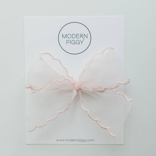 Modern Piggy Pink Mist | Pigtail Set - Ribbon Bow - Flying Ryno
