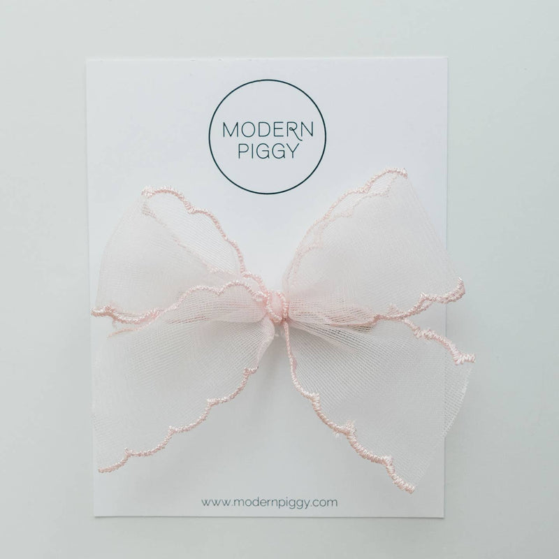 Modern Piggy Pink Mist | Pigtail Set - Ribbon Bow - Flying Ryno