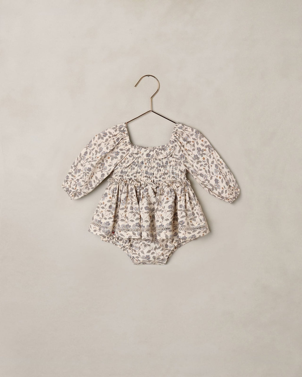 Noralee Elodie Romper, Blue Garden - Flying Ryno