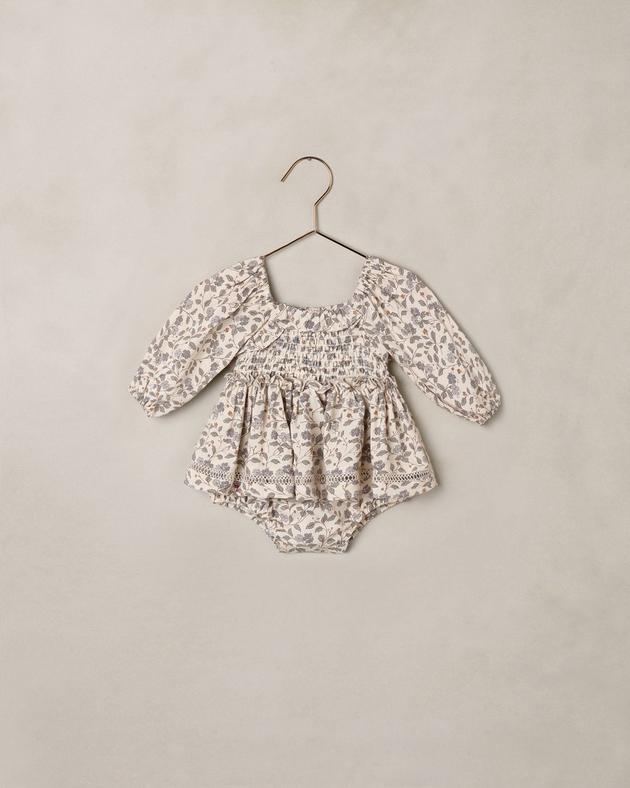 Noralee Elodie Romper, Blue Garden - Flying Ryno
