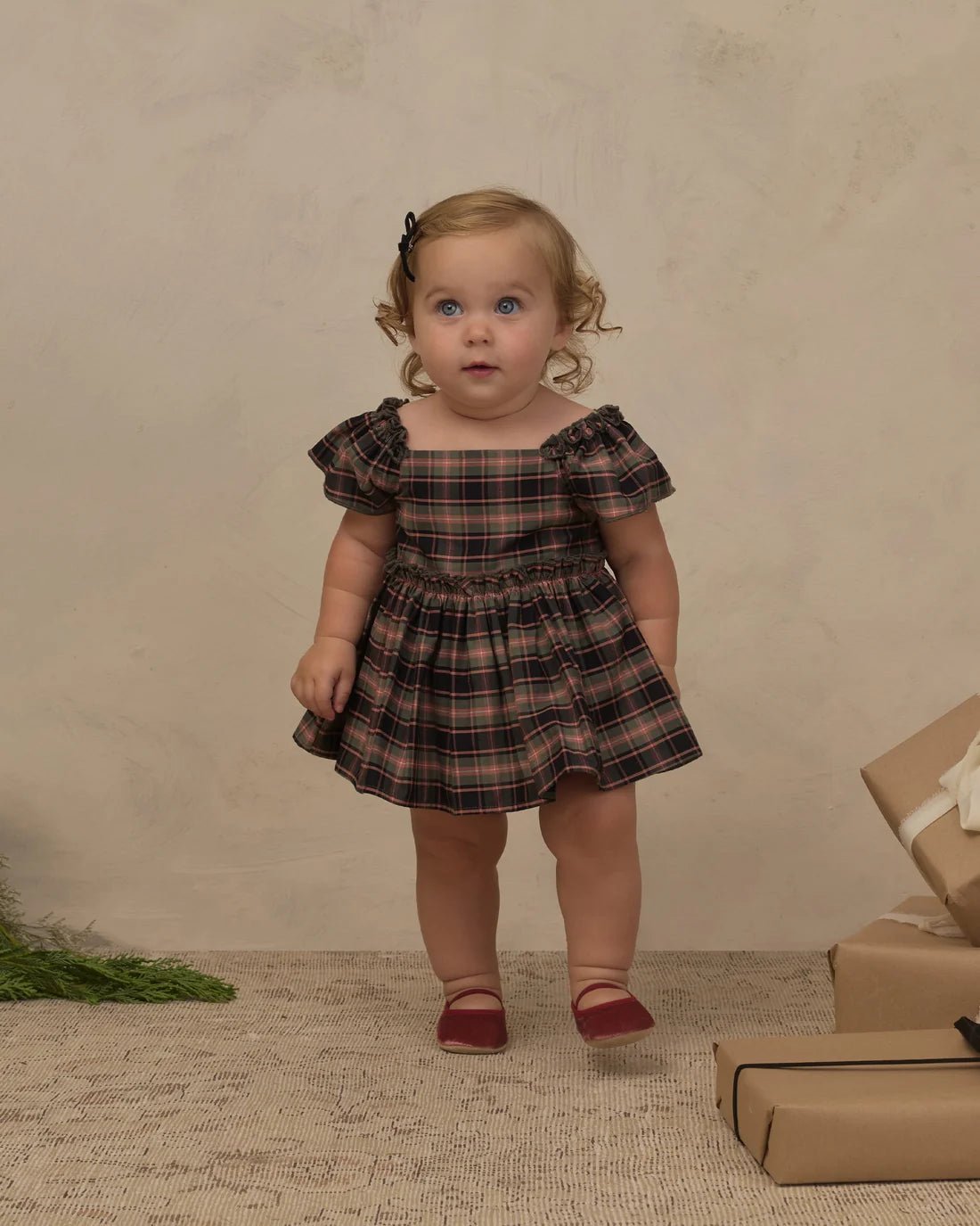 Noralee Margot Romper, Tartan - Flying Ryno