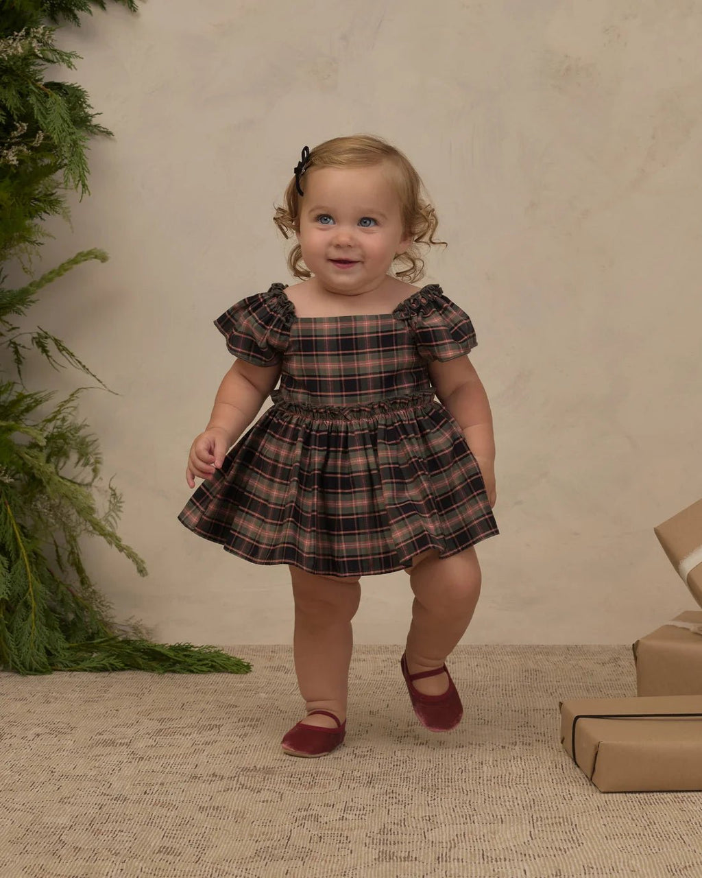Noralee Margot Romper, Tartan - Flying Ryno