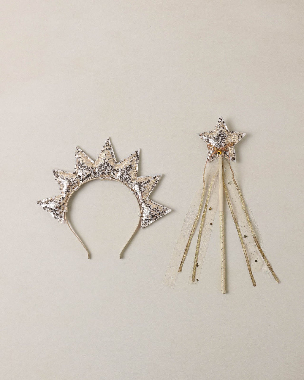 Noralee Sun Crown and Wand, Gold - Flying Ryno
