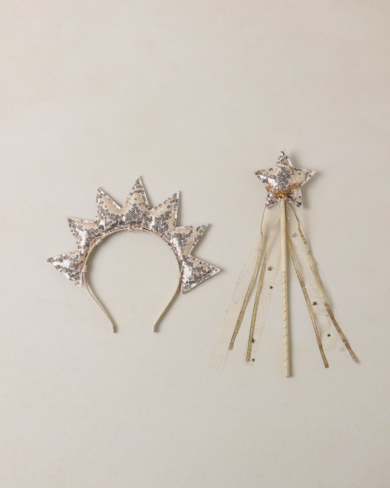 Noralee Sun Crown and Wand, Gold - Flying Ryno