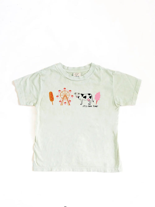 Oak Collective It's Fair Time! Toddler Washed Graphic Top Sage - Flying Ryno