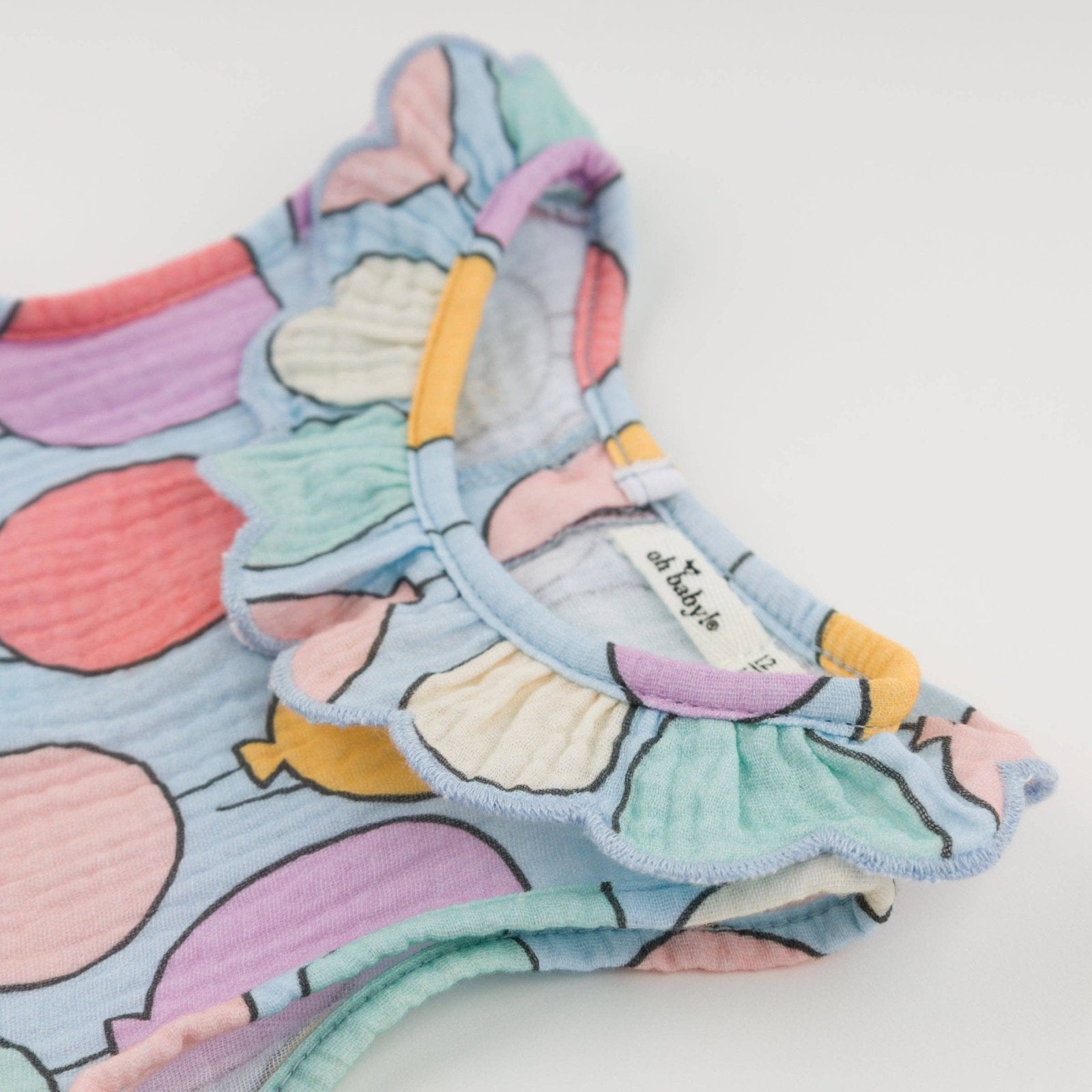 oh baby! Bright Balloons Bella Dress, Periwinkle - Flying Ryno