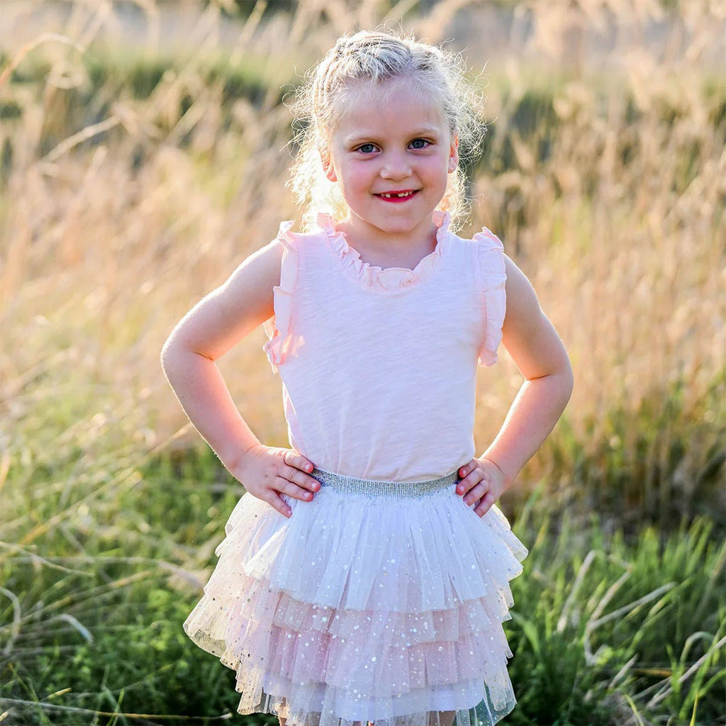 oh baby! Ombre Layered Tutu Skirt, Silver - Fleck Multi - Flying Ryno