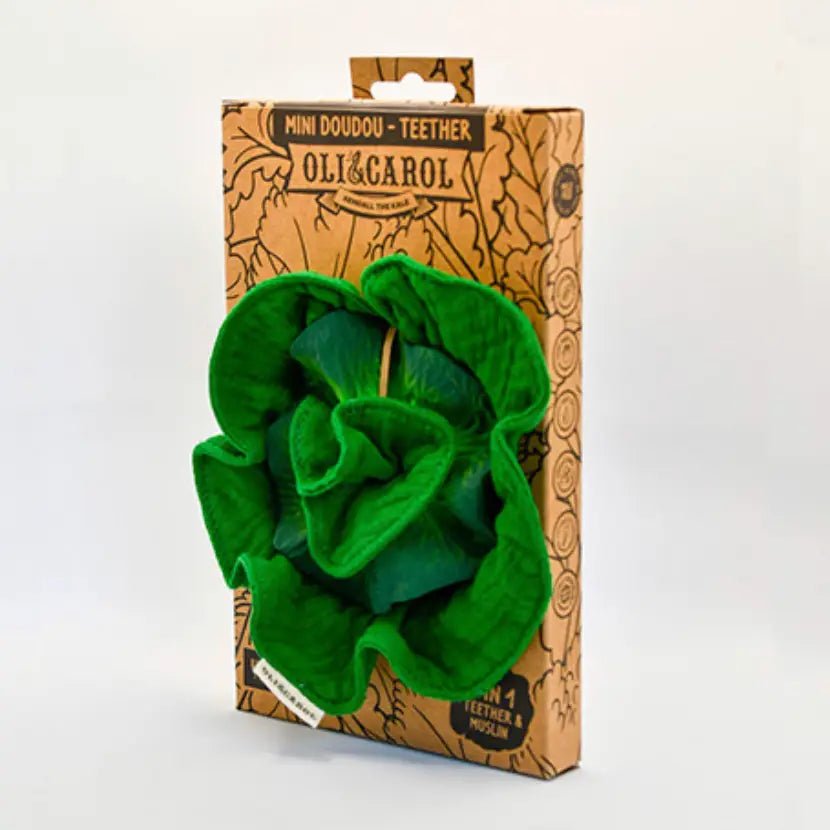 Oli and Carol Kendall the Kale Mini Doudou Teether - Flying Ryno