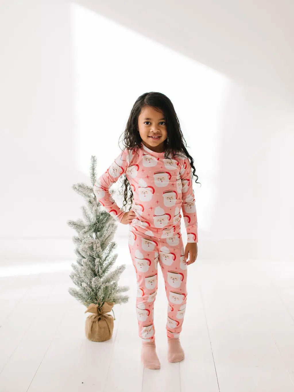 Ollie Jay 2 Piece Bamboo Pajama in Santa Cocoa - Flying Ryno