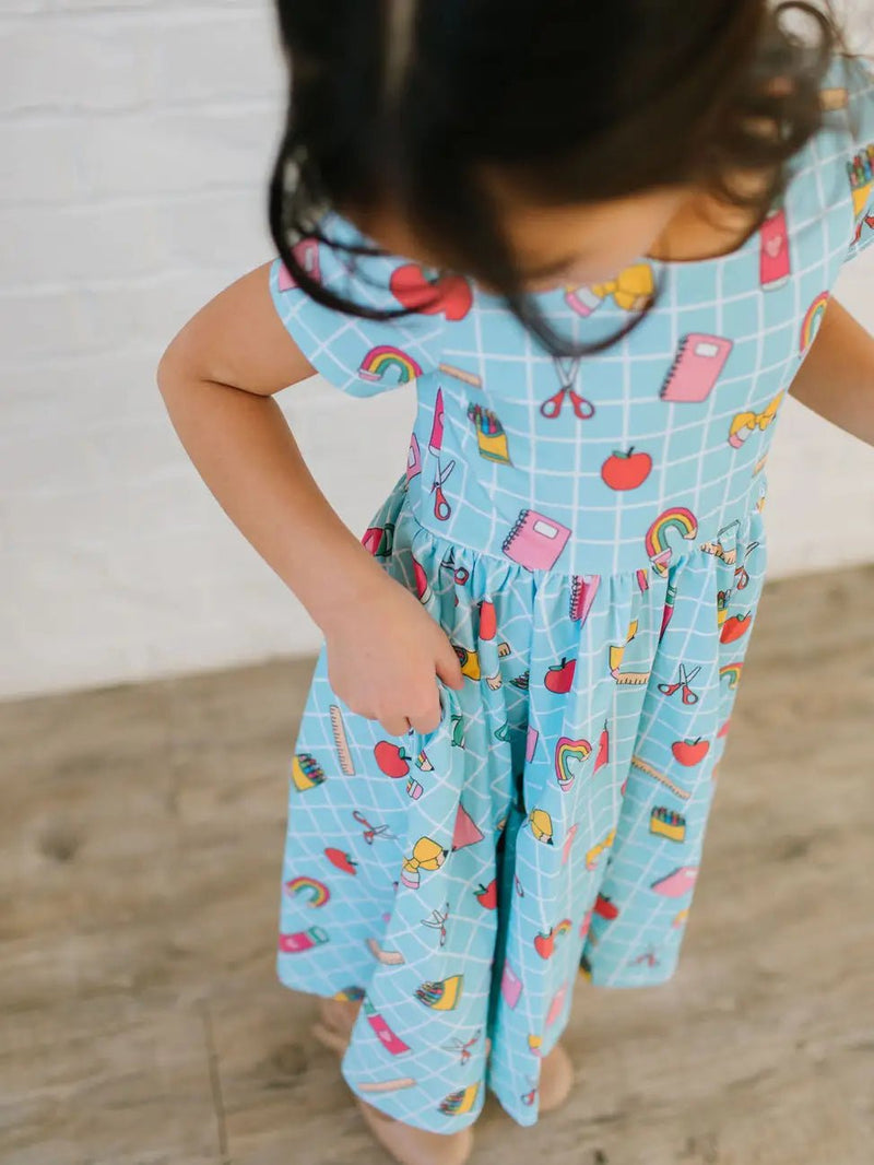 Ollie Jay Classic Twirl in Back To School | Girls Dress - Flying Ryno