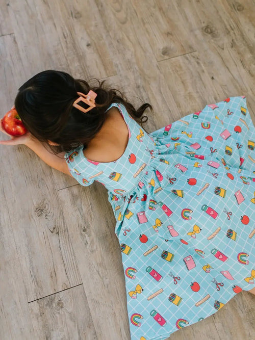 Ollie Jay Classic Twirl in Back To School | Girls Dress - Flying Ryno