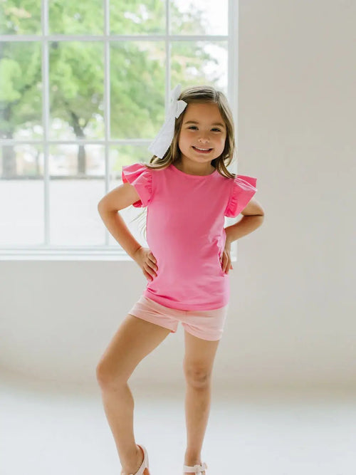 Ollie Jay Flutter Tee in Bubblegum - Flying Ryno
