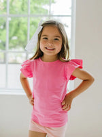 Ollie Jay Flutter Tee in Bubblegum - Flying Ryno